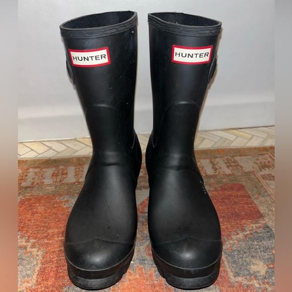 Hunter Women’s Black Short Rain Boots Size 7 - Picture 15 of 15